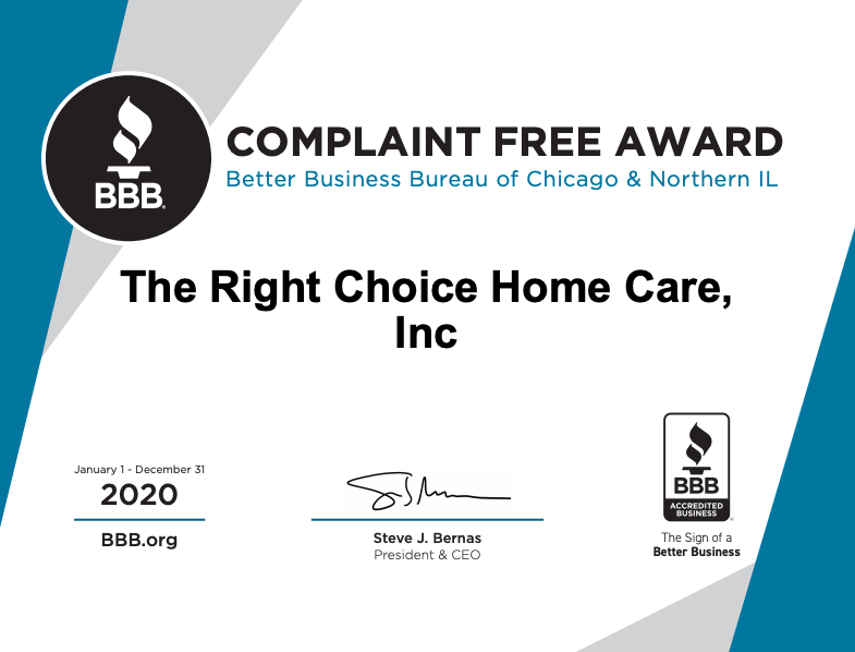 bbb awarded home care agency